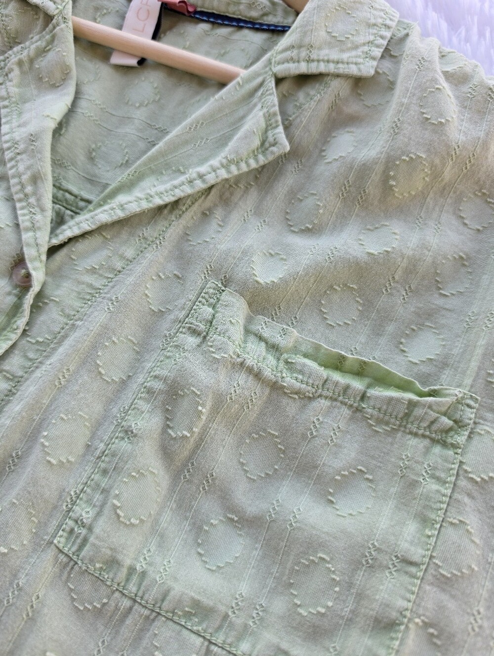 Anthropologie Pilcro The Cammie Surf Tie Hem Button Front Blouse‎ - Picture 8 of 10
